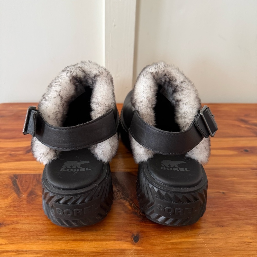 Sorel Ona Ave Slingback Black Mules - Picture 3 of 9